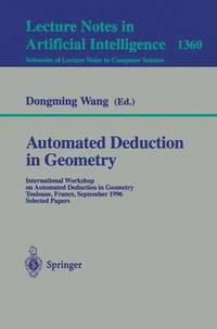 bokomslag Automated Deduction in Geometry