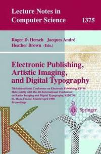 bokomslag Electronic Publishing, Artistic Imaging, and Digital Typography