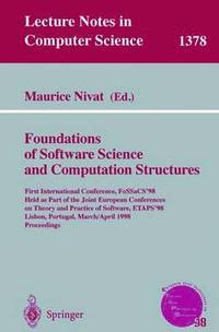bokomslag Foundations of Software Science and Computation Structures