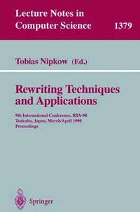 bokomslag Rewriting Techniques and Applications