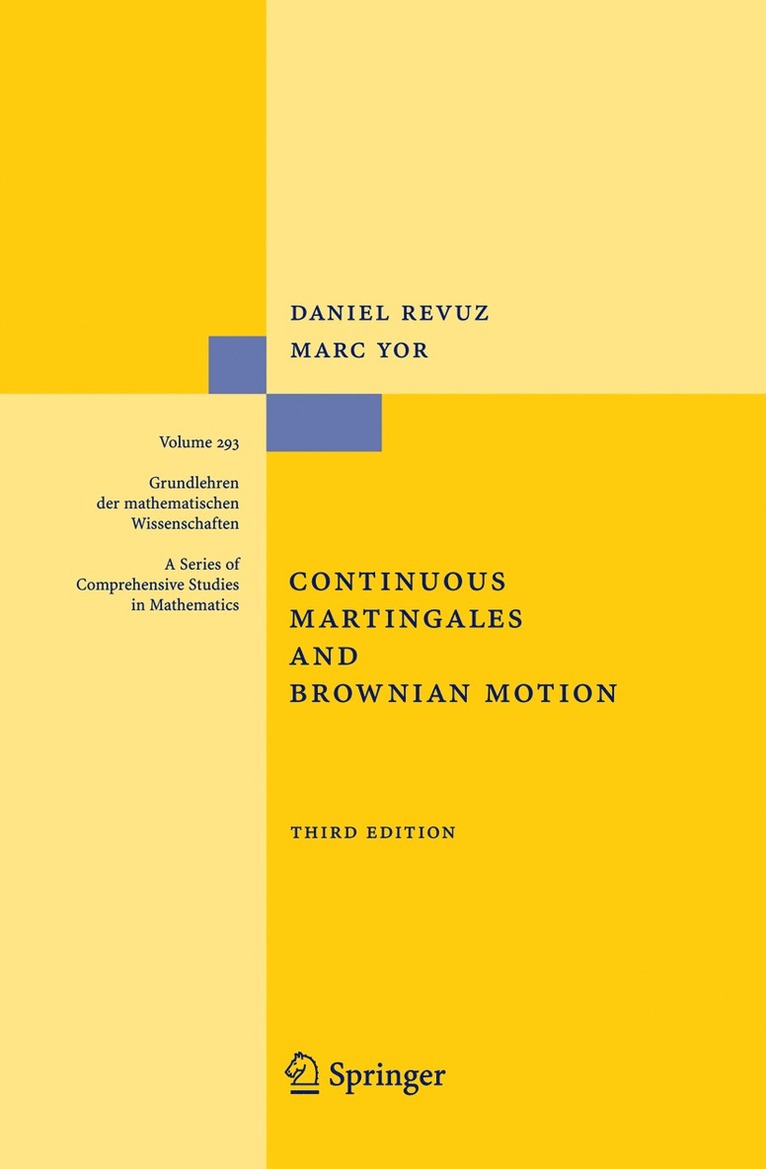 Daniel Revuz, Marc Yor - Continuous Martingales and Brownian Motion, Inbunden