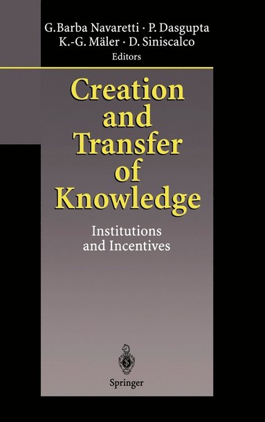 bokomslag Creation and Transfer of Knowledge