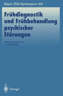 bokomslag Frhdiagnostik und Frhbehandlung psychischer Strungen