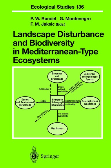 P. W. Rundel, Philip W. Rundel, Gloria Montenegro, Fabian M. Jaksic - Landscape Disturbance and Biodiversity in Mediterranean-Type Ecosystems, Inbunden