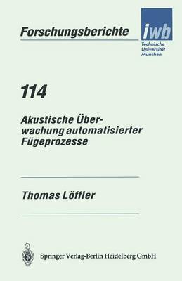 bokomslag Akustische berwachung automatisierter Fgeprozesse