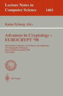 Advances in Cryptology  EUROCRYPT '98 1