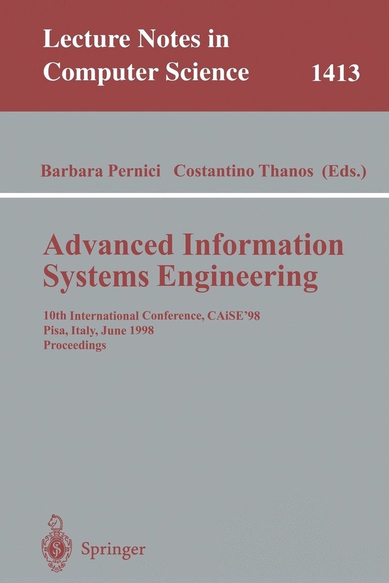 Advanced Information Systems Engineering 1