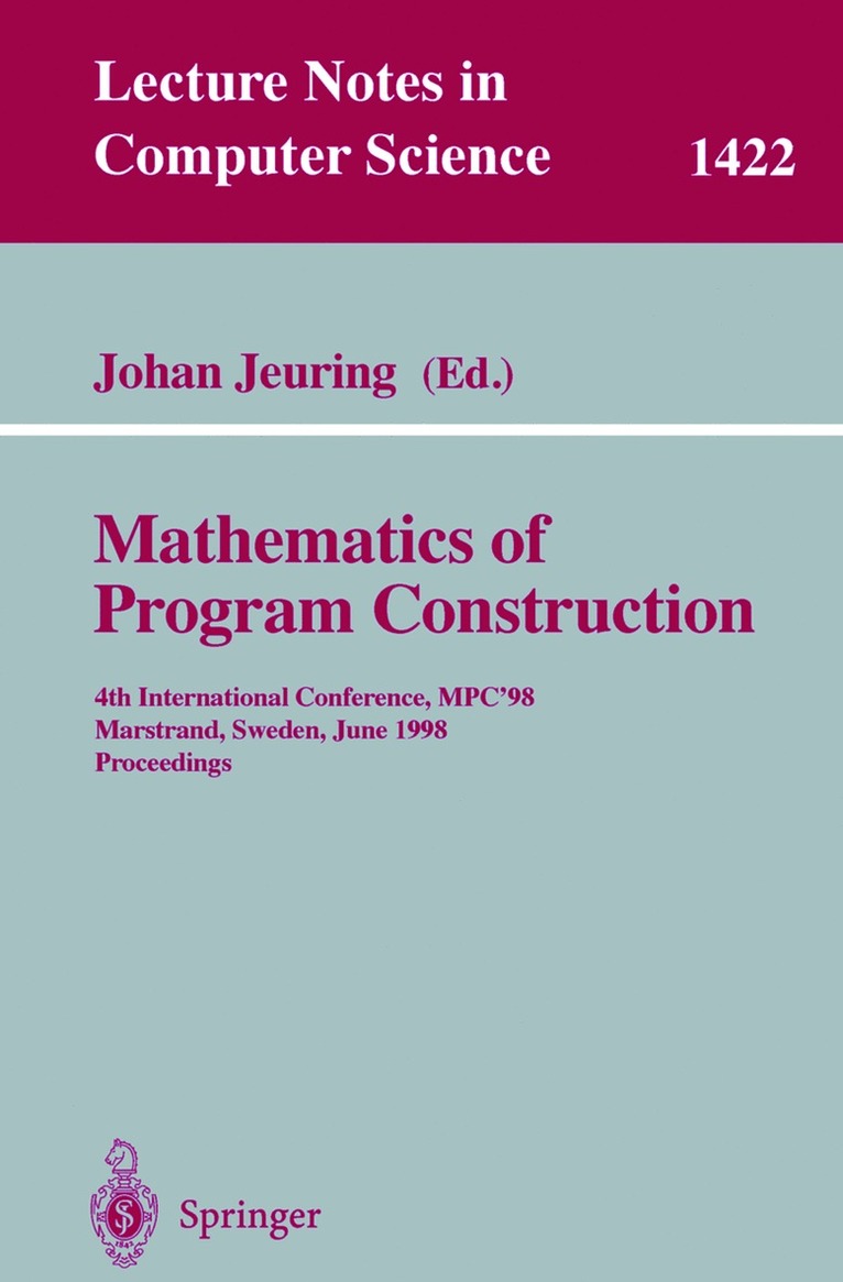 Mathematics of Program Construction 1