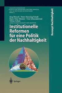 bokomslag Institutionelle Reformen für eine Politik der Nachhaltigkeit