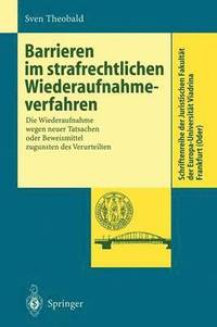 bokomslag Barrieren im strafrechtlichen Wiederaufnahmeverfahren