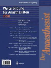 bokomslag Der Anaesthesist Weiterbildung fr Ansthesisten 1998
