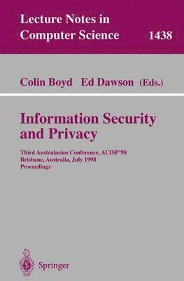 bokomslag Information Security and Privacy