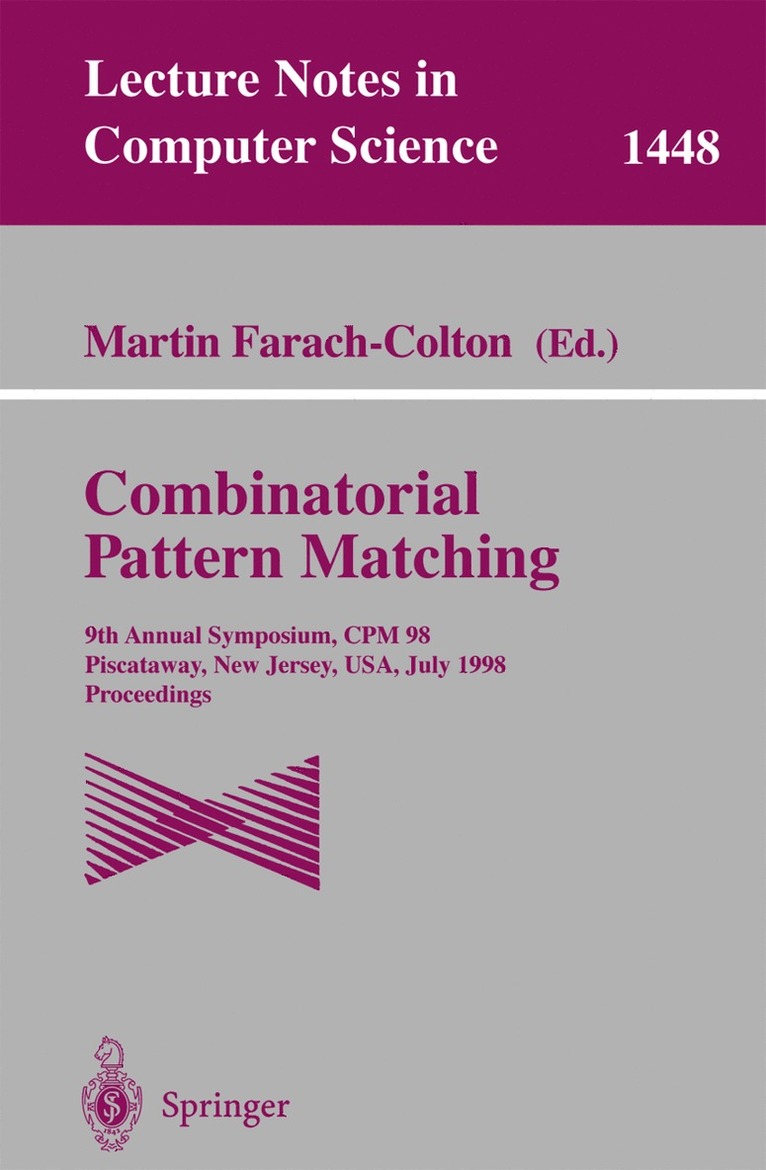 Combinatorial Pattern Matching 1