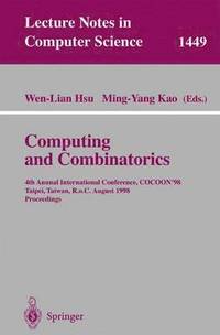 bokomslag Computing and Combinatorics