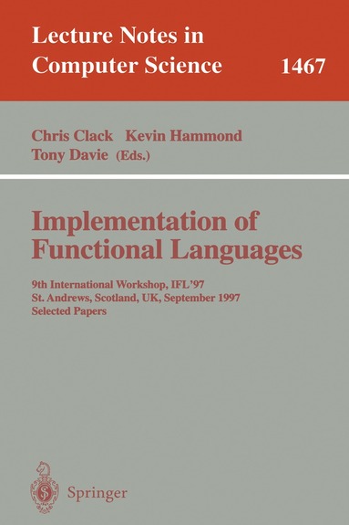 Chris Clack, Kevin Hammond, Tony Davie - Implementation of Functional Languages, Häftad