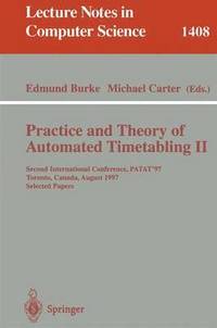 bokomslag Practice and Theory of Automated Timetabling II