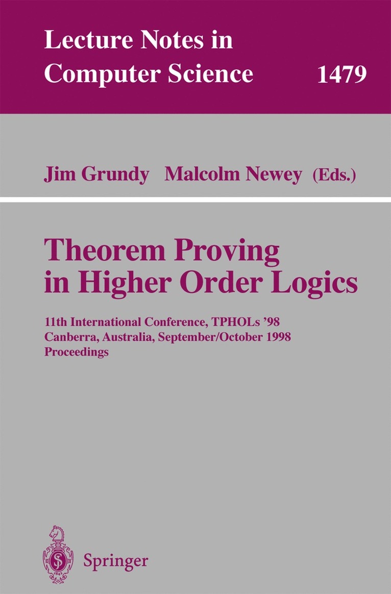 Theorem Proving in Higher Order Logics 1