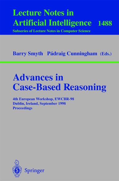 Barry Smyth, Padraig Cunningham - Advances in Case-Based Reasoning, Häftad