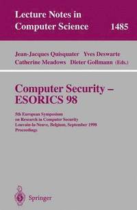 bokomslag Computer Security - ESORICS 98