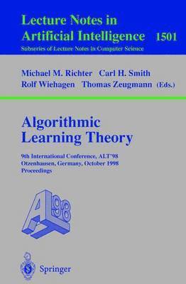 bokomslag Algorithmic Learning Theory