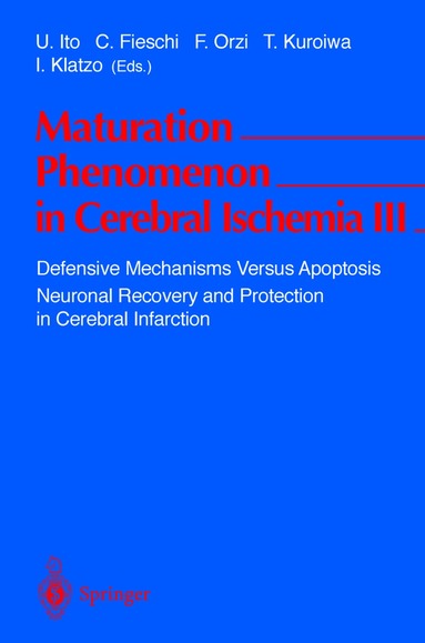U. Ito, D. Jenkins, Umeo Ito, Cesare Fieschi, Francesco Orzi, Toshihiko Kuroiwa, Igor Klatzo - Maturation Phenomenon in Cerebral Ischemia III, Häftad