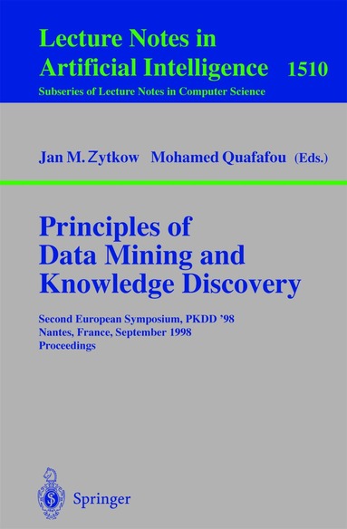 Jan M. Zytkow, Mohamed Quafafou - Principles of Data Mining and Knowledge Discovery, Häftad