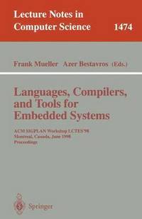 bokomslag Languages, Compilers, and Tools for Embedded Systems