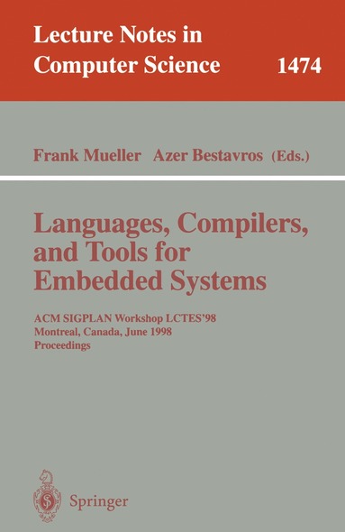 bokomslag Languages, Compilers, and Tools for Embedded Systems