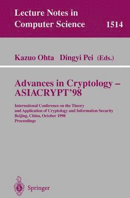 bokomslag Advances in Cryptology - ASIACRYPT'98