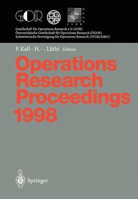 bokomslag Operations Research Proceedings 1998