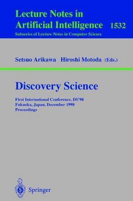 Setsuo Arikawa, Hiroshi Motoda - Discovery Science, Häftad
