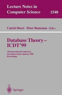 bokomslag Database Theory - ICDT'99