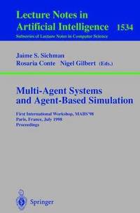bokomslag Multi-Agent Systems and Agent-Based Simulation