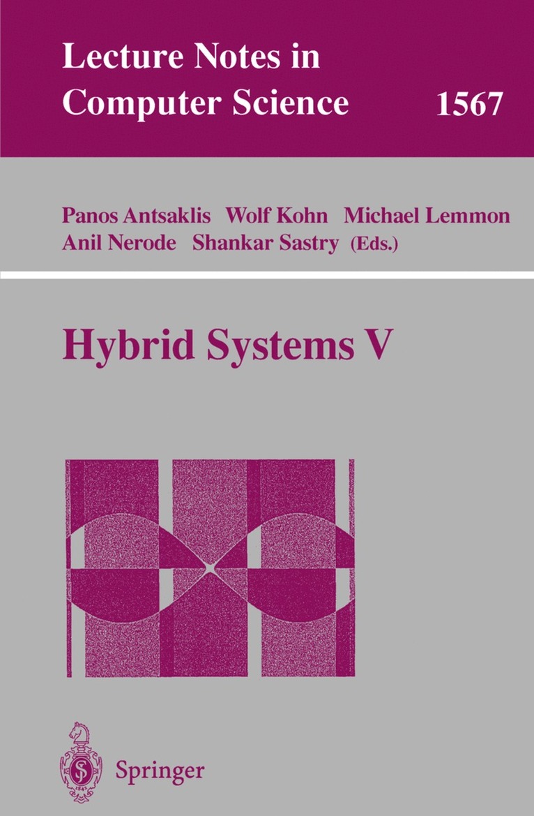 Panos J. Antsaklis, Wolf Kohn, Michael Lemmon, Anil Nerode, Shankar Sastry - Hybrid Systems V, Häftad