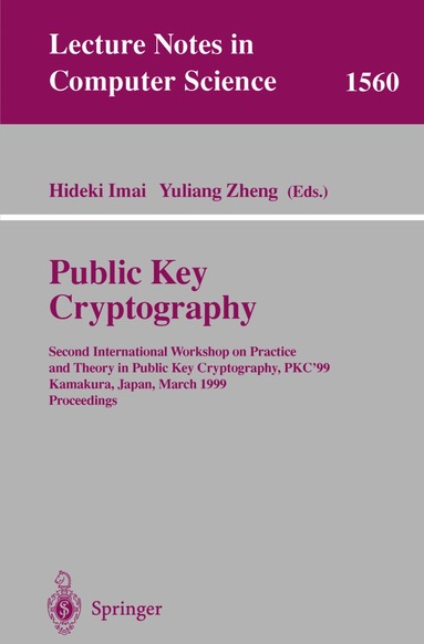 Hideki Imai, Yuliang Zheng - Public Key Cryptography, Häftad