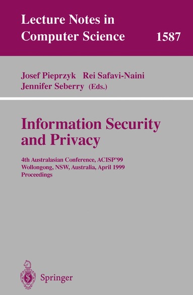 bokomslag Information Security and Privacy