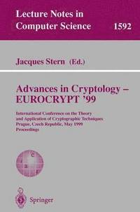 bokomslag Advances in Cryptology  EUROCRYPT '99