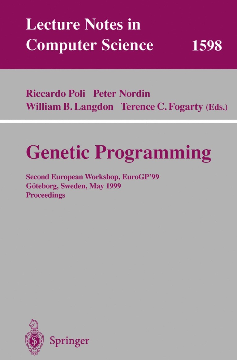 Riccardo Poli, Peter Nordin, William B. Langdon, Terence C. Fogarty - Genetic Programming, Häftad