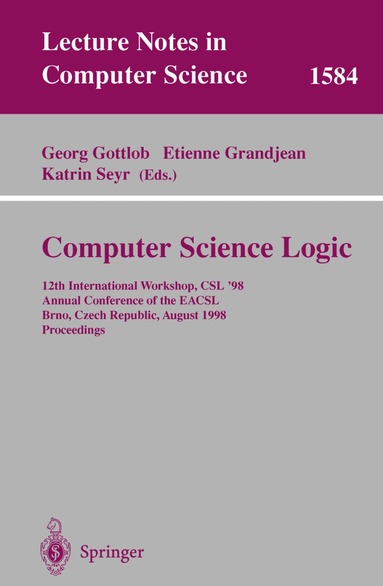Georg Gottlob, Etienne Grandjean, Katrin Seyr - Computer Science Logic, Häftad