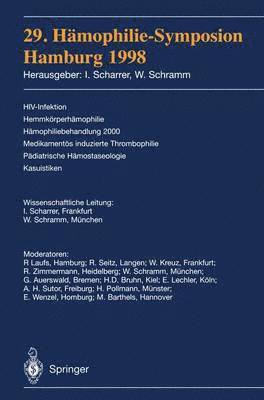 29. Hmophilie-Symposion 1