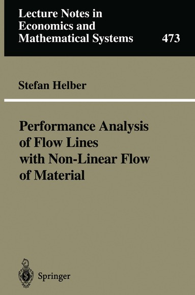 Stefan Helber - Performance Analysis of Flow Lines with Non-Linear Flow of Material, Häftad