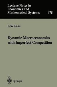 bokomslag Dynamic Macroeconomics with Imperfect Competition