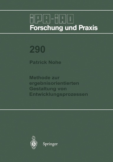 bokomslag Methode zur ergebnisorientierten Gestaltung von Entwicklungsprozessen