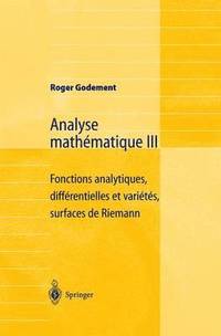 bokomslag Analyse mathmatique III