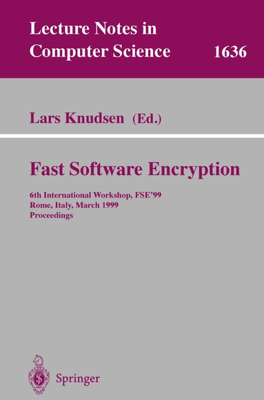 Lars Knudsen - Fast Software Encryption, Häftad