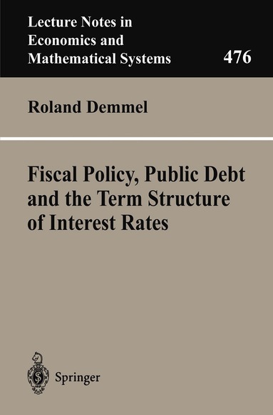 Roland Demmel - Fiscal Policy, Public Debt and the Term Structure of Interest Rates, Häftad