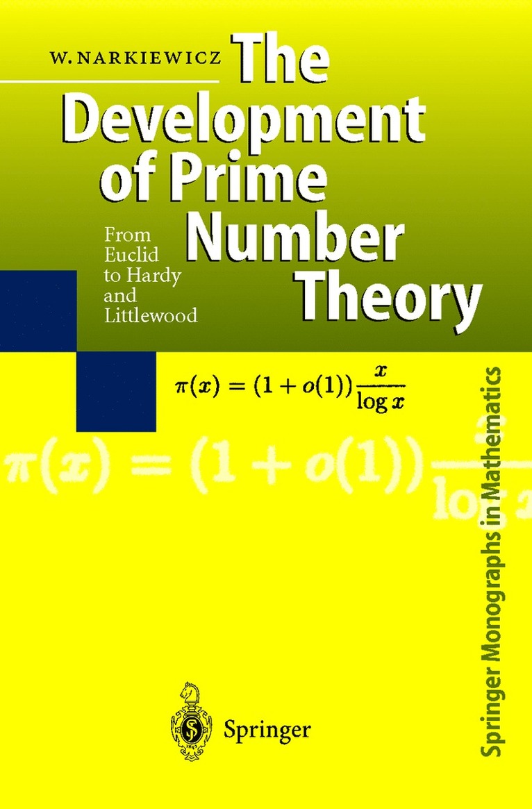 Wladyslaw Narkiewicz - Development of Prime Number Theory, Inbunden