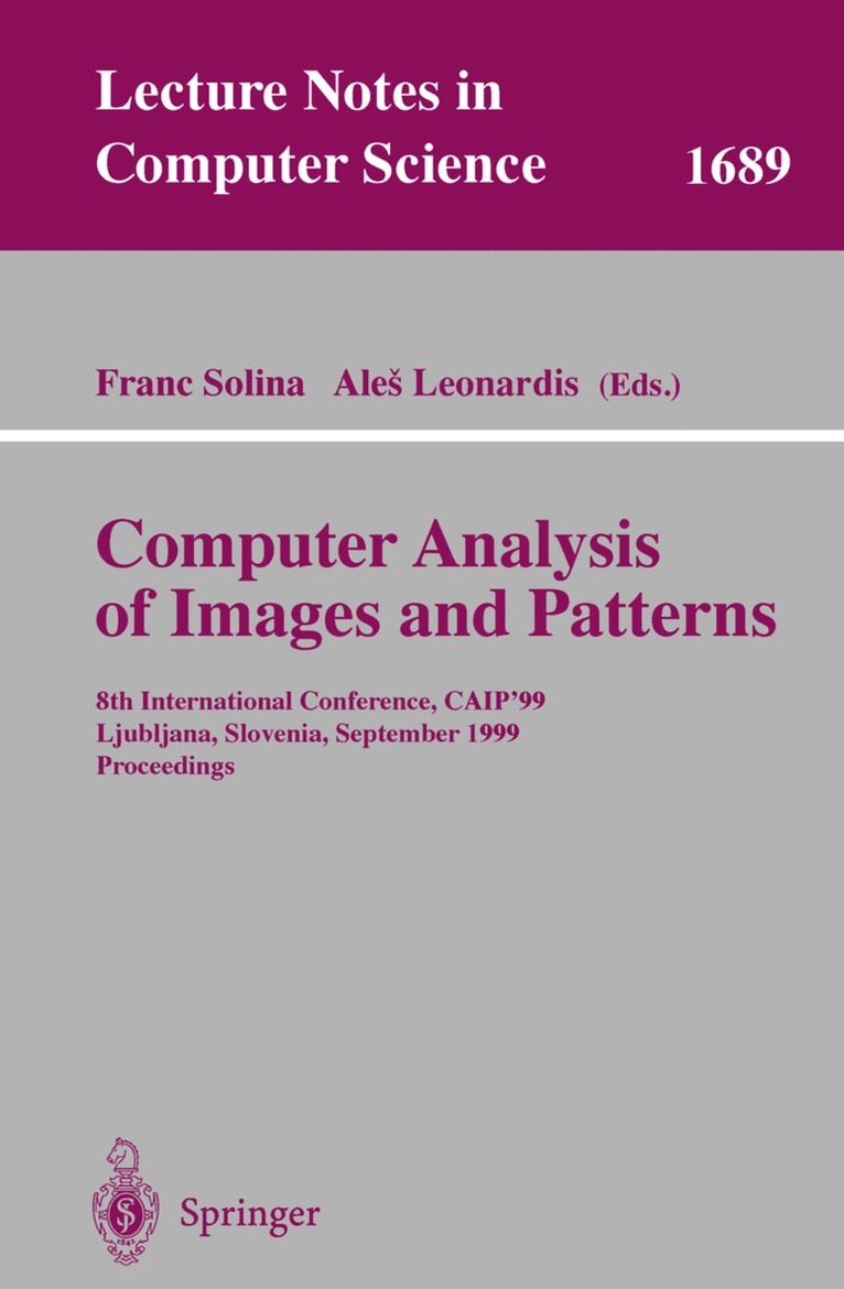 Franc Solina, Ales Leonardis - Computer Analysis of Images and Patterns, Häftad