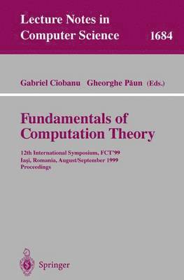 bokomslag Fundamentals of Computation Theory