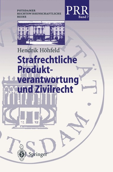 Hendrik Höhfeld - Strafrechtliche Produktverantwortung und Zivilrecht, Häftad